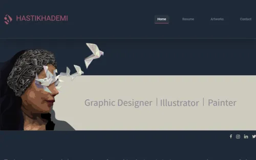 طراحی سایت طراحی گرافیک هستی خادمی