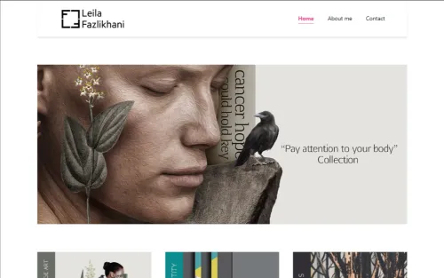طراحی سایت طراح گرافیک لیلا فضلی‌خانی
