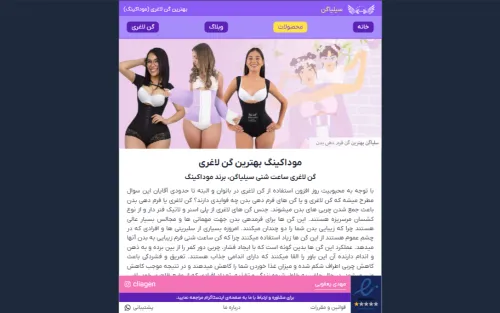 طراحی سایت گن لاغری سیلیاگن